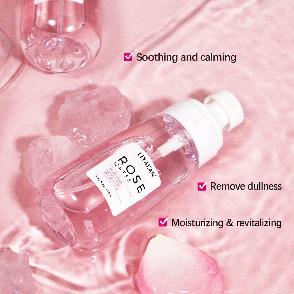 High Quality Organic Natural Toner Facial Mist Soothing Moisturising Hydrating Rose Water Spray