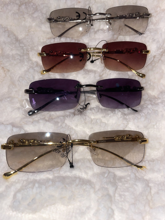 Leopard Temple Shades